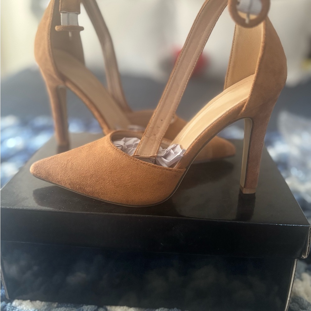 Elegant Tan High Heels